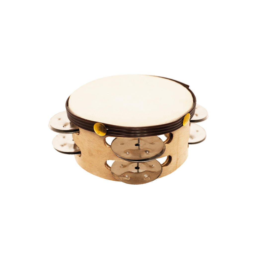 Pandero Madera Doble Hil Rin 8" C/parche