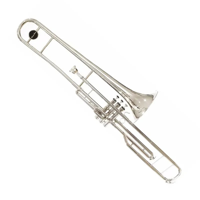 Trombon de Embolos en Do ( C ) Niquelado Silvertone