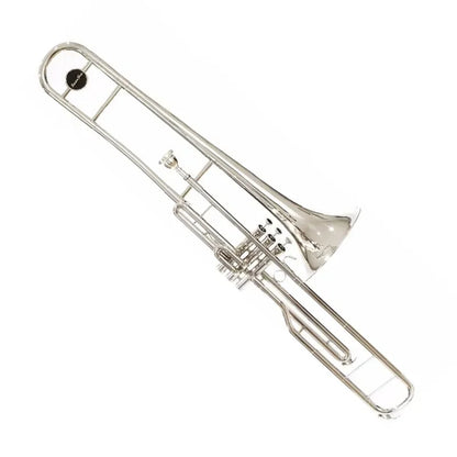 Trombon de Embolos en Do ( C ) Niquelado Silvertone