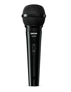 Microfono Shure Sv200 Dinamico para Voz con Cable Xlr-xlr