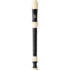 Flauta Yamaha Soprano de Plastico en C Acabado Oscuro