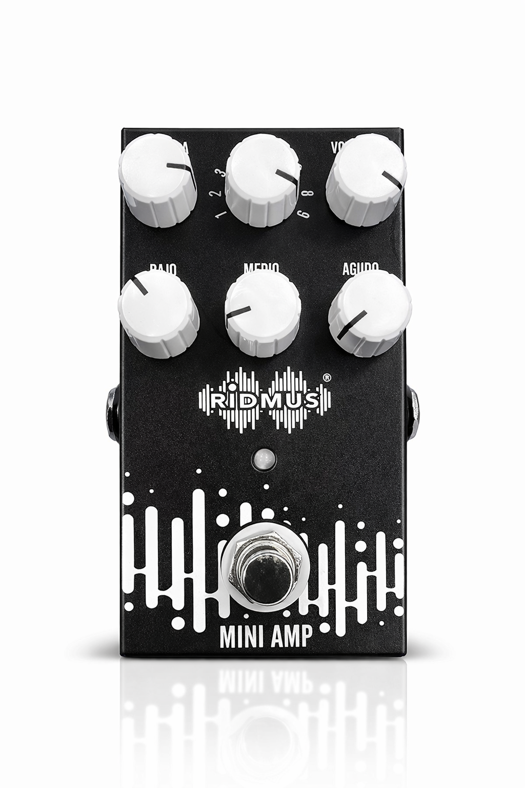 Pedal de 9 Efectos para Guitarra Electrica Tipo Mini Amp