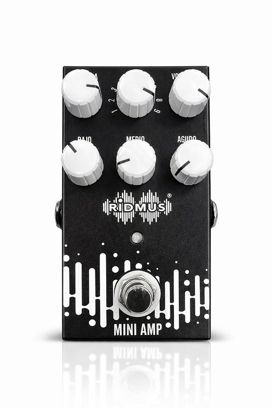 Pedal de 9 Efectos para Guitarra Electrica Tipo Mini Amp