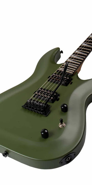 Guitarra Electrica Boky HH Verde Bamboo