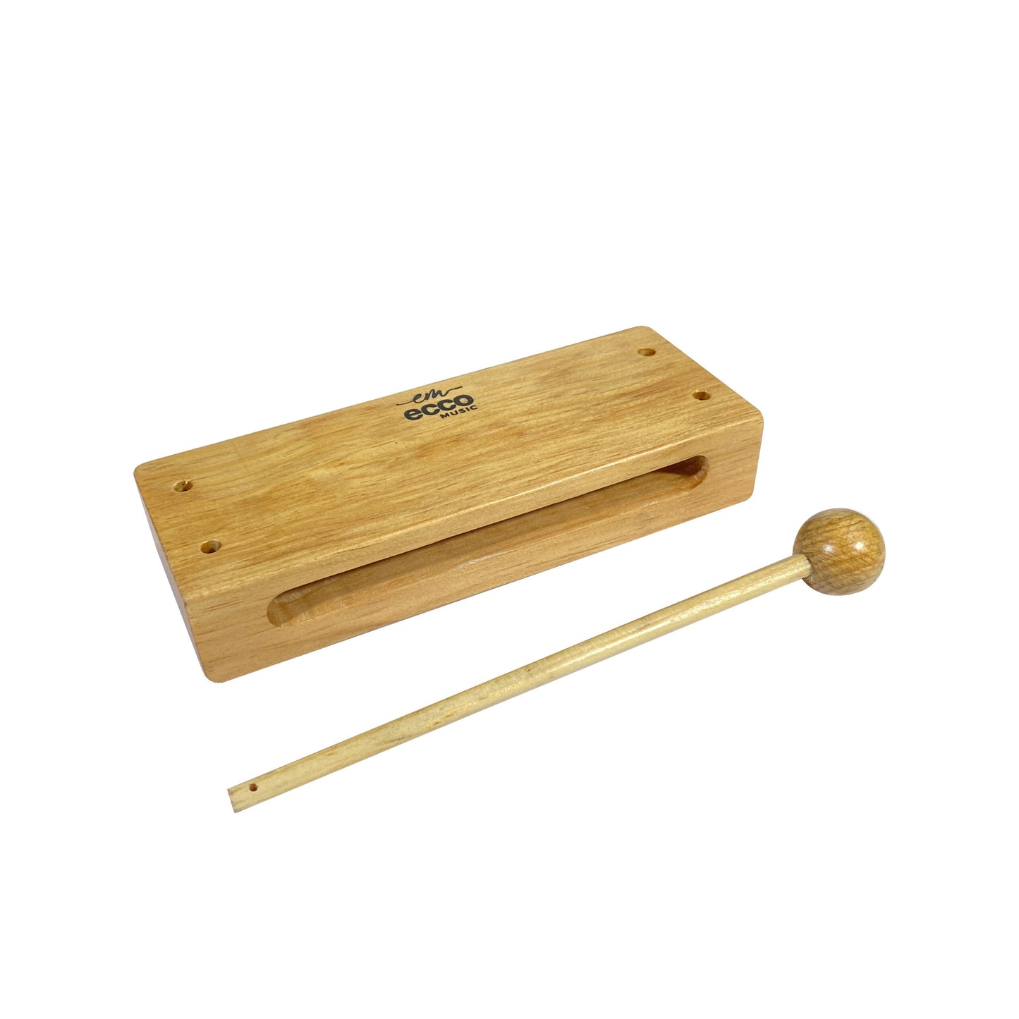 Wood Bloc Ecco Music / Caja China Tono Alto 16 Cm. Medium Em-wbp-m