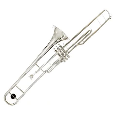 Trombon de Embolos en Do ( C ) Niquelado Silvertone