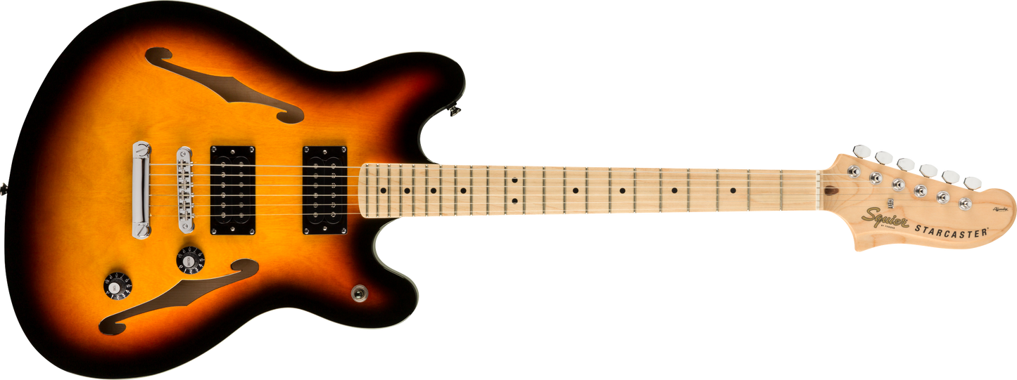 Guitarra Eléctrica Squier Affinity Starcaster Maple Sunburst 3 Tonos