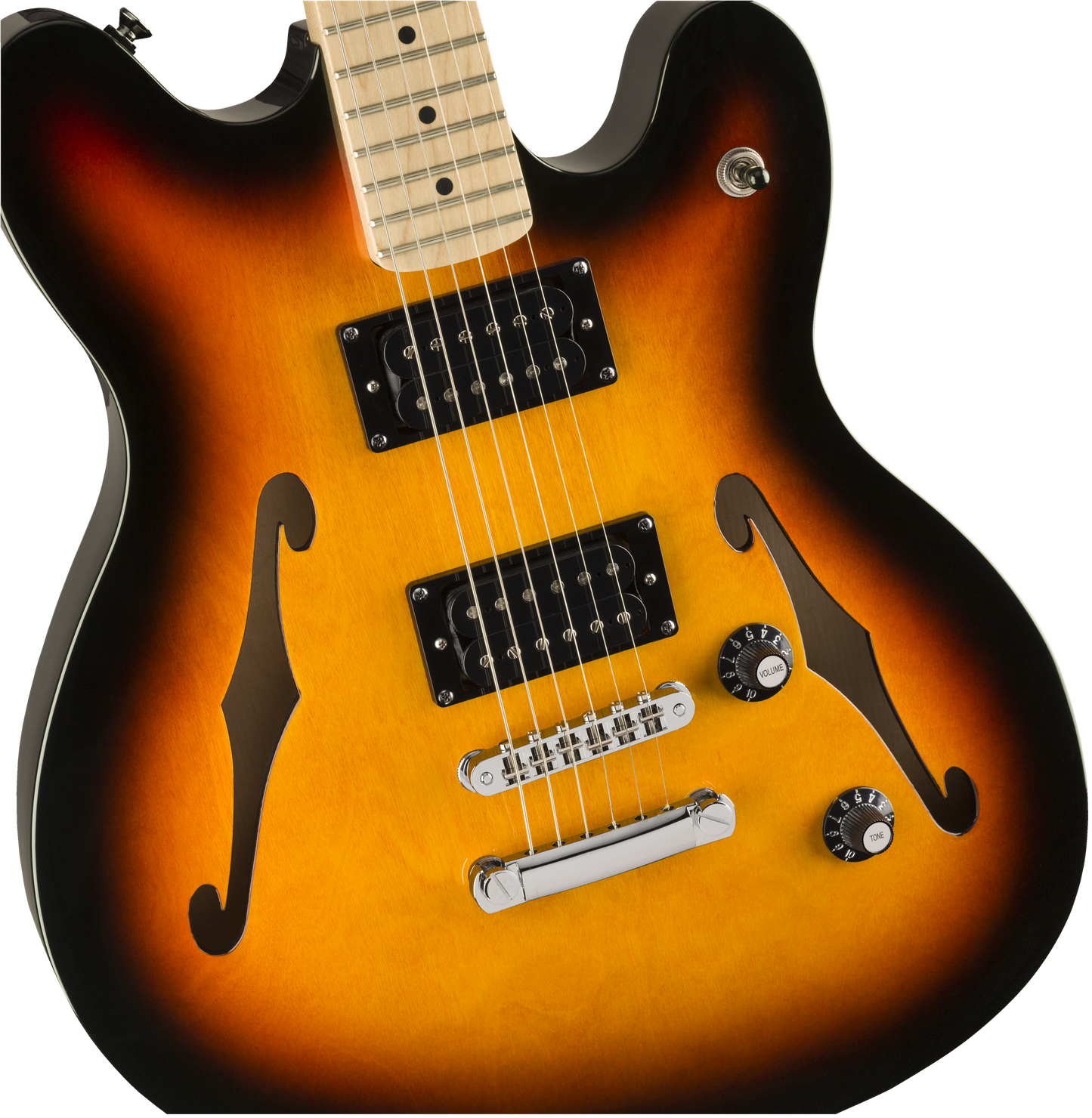 Guitarra Eléctrica Squier Affinity Starcaster Maple Sunburst 3 Tonos