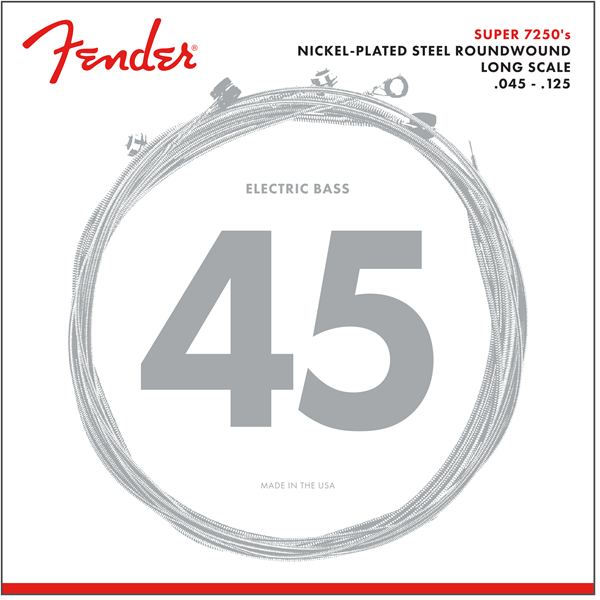 Juego de Cuerdas Fender Bajo Eléctrico 5 Cuerdas 7250 .045-.125