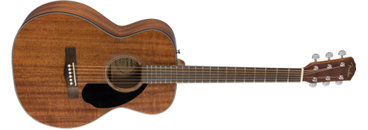 Paquete Guitarra Acústica Fender CC-60S Todo Caoba Nogal