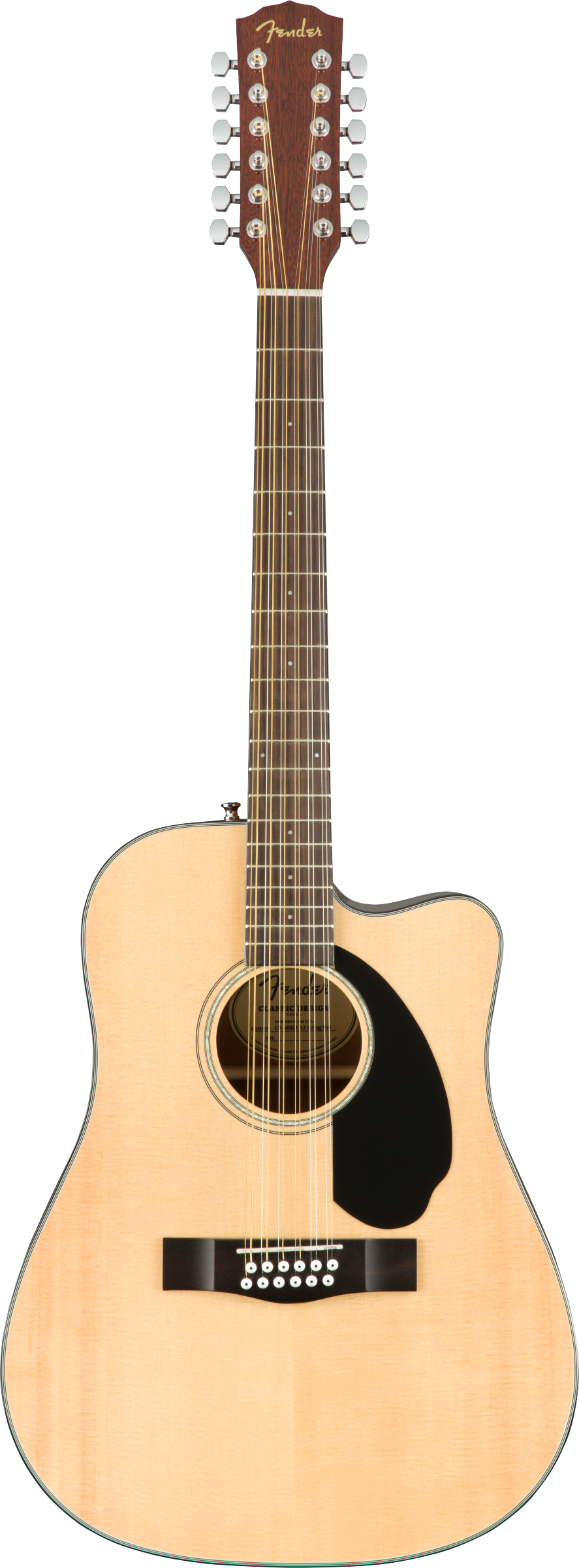 Docerola Electroacústica Fender CD-60SCE-12 Natural Pastilla Fishman
