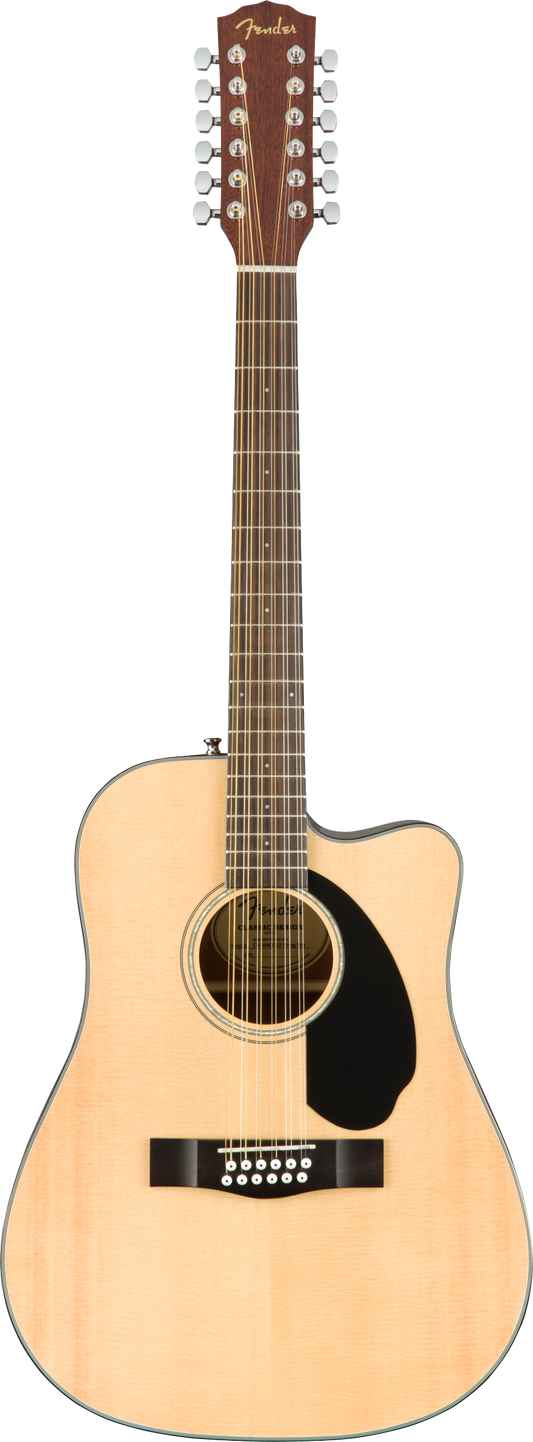 Docerola Electroacústica Fender CD-60SCE-12 Natural Pastilla Fishman