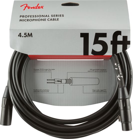 Cable de Microfono Fender Pro 15' Microphone Cable Fender