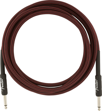 Cable para Instrumento Fender Texturizado Profesional Series 3m Rojo