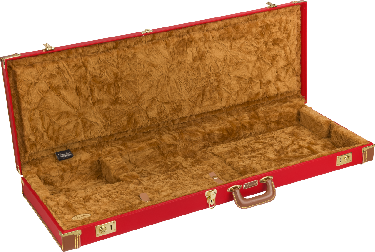 Estuche de Madera Fender Serie Clásica - Strat®/tele®, Rojo Fiesta