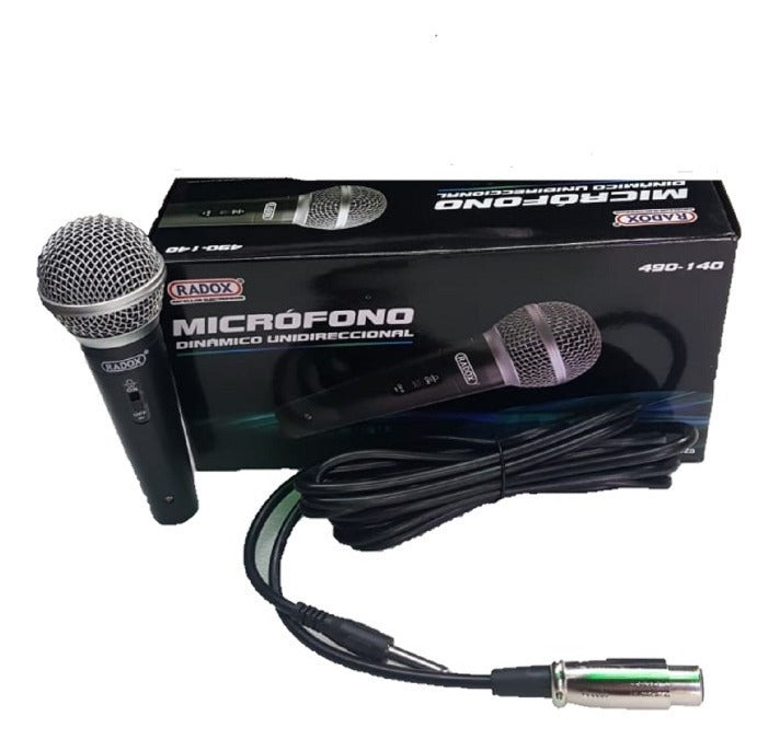 Micrófono Dinámico Unidireccional Radox Mod: