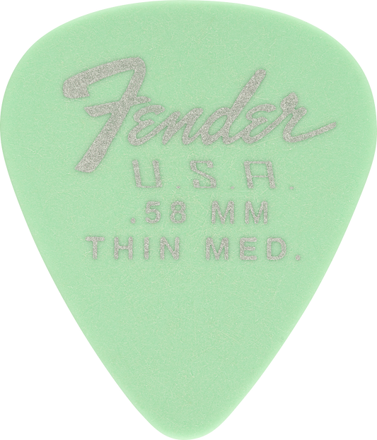 Puas para Guitarra Fender Paquete de 12 Piezas Dura-tone Derlin .58mm Nylon