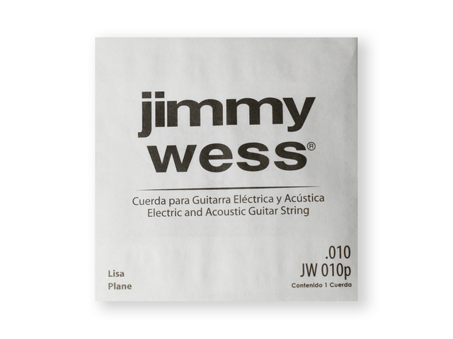 Paquete 6 Cuerdas Guitarra Eléctrica/Acústica Jimmywess Lisa .010