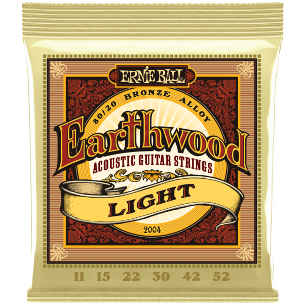 Encordadura Ernie Ball Guitarra Acústica Earthwood Light Bronce 80/20