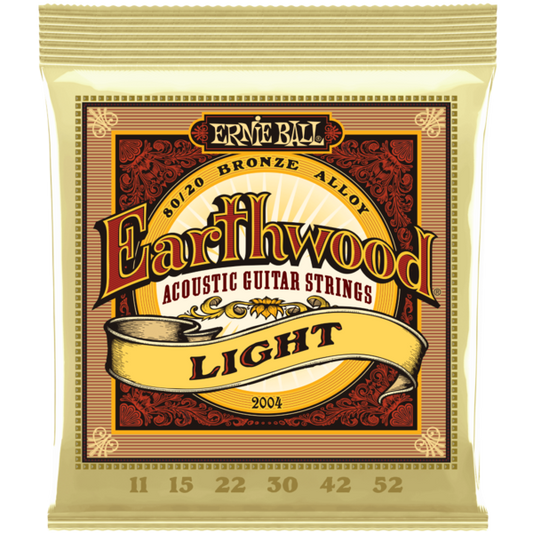 Encordadura Ernie Ball Guitarra Acústica Earthwood Light Bronce 80/20