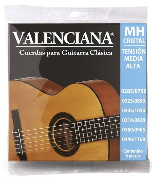 Encordadura La Valenciana Guitarra Clásica Nylon Tensión Media-Alta
