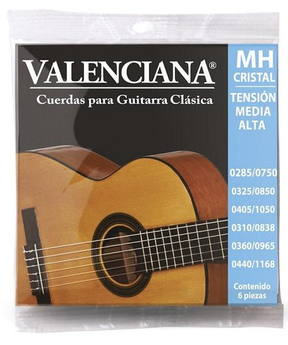 Encordadura La Valenciana Guitarra Clásica Nylon Tensión Media-Alta
