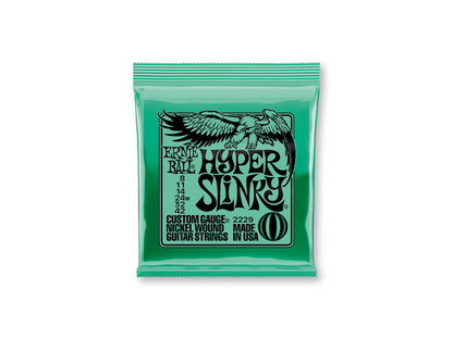 Encordadura Ernie Ball Hyper Slinky Guitarra Eléctrica Níquel .008-.042