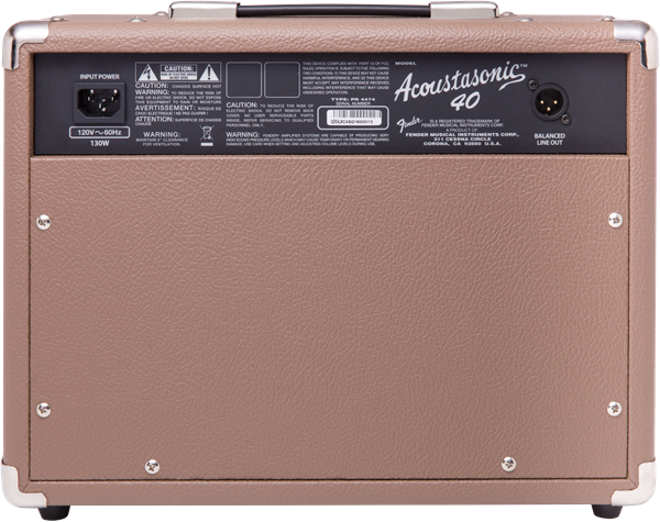 Amplificador para Guitarra Electroacustica Fender Acoustasonic 40
