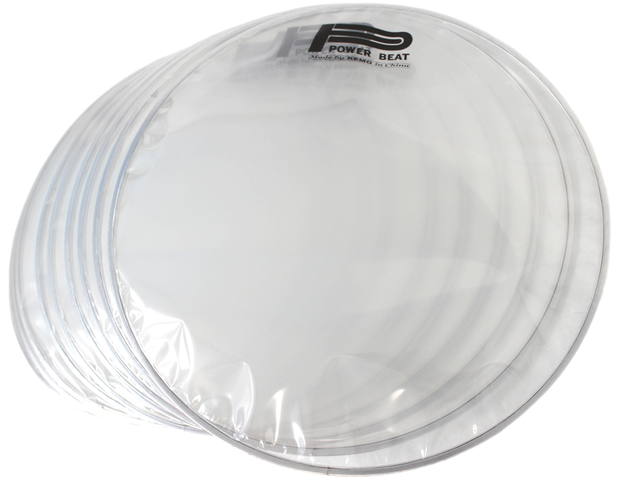 Parches Powerbeat Bordonero 14" Transparente