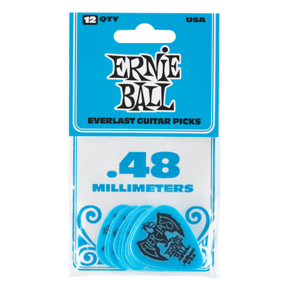 Puas para Guitarra Ernie Ball Everlast Nylon .48 Mm Azul Paquete de 12 Pzas 9181