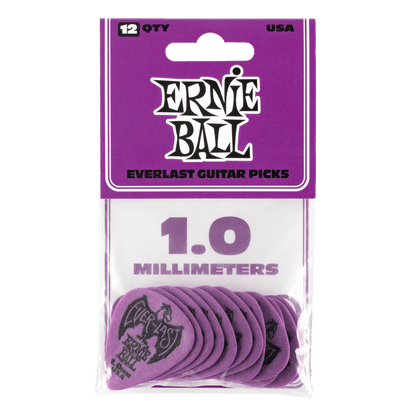 Puas para Guitarra Ernie Ball Everlast Nylon .1.0 Mm Morado Paquete de 12 Pzas 9193