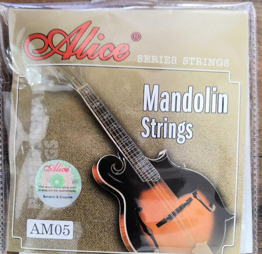 Encordadura Alice Mandolina Acero Plateado
