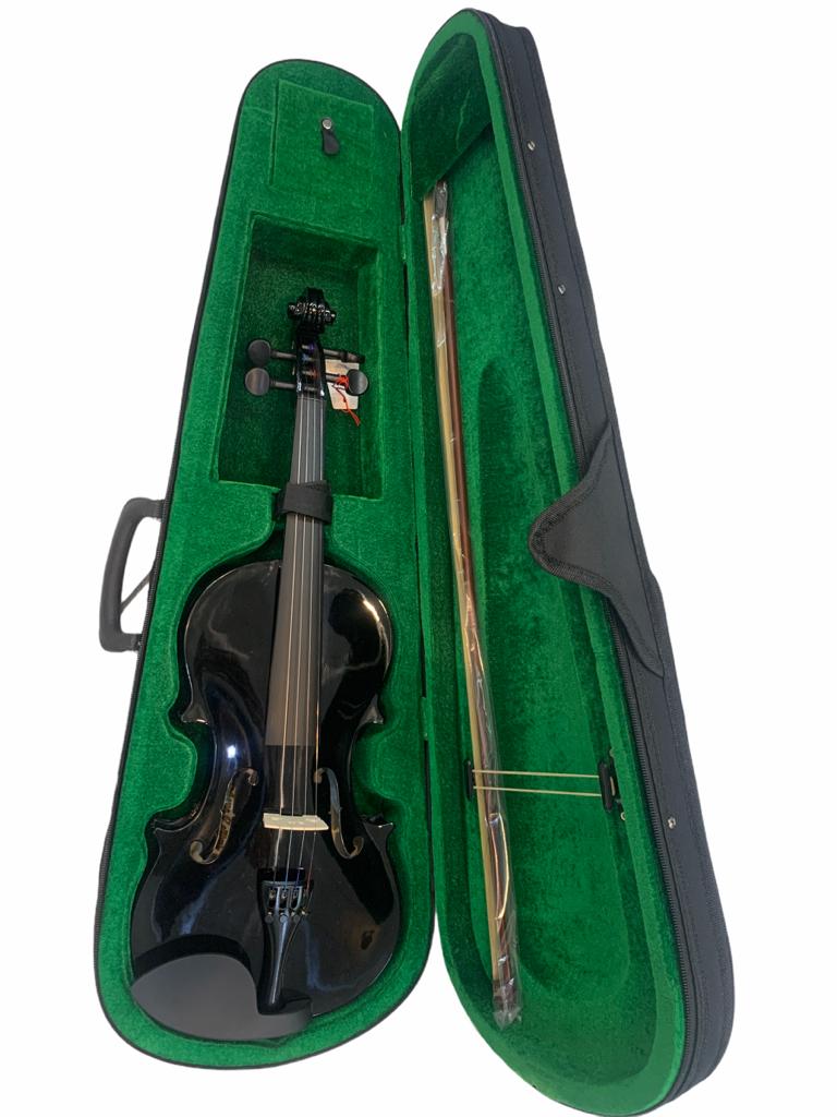 Violin Laminado Estudiante 4/4 Negro Amadeus Cellini