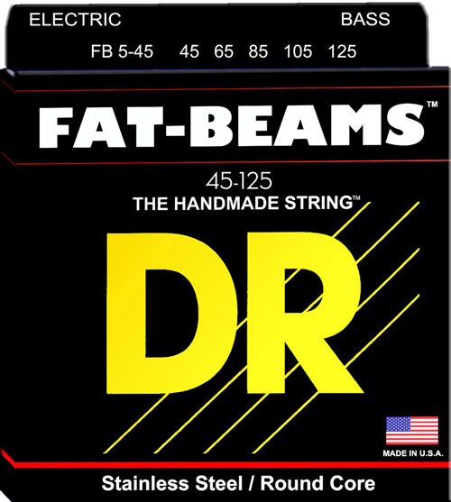 Juego de Cuerdas DR Fat-Beam Bajo Eléctrico 5 Cuerdas .045-.125