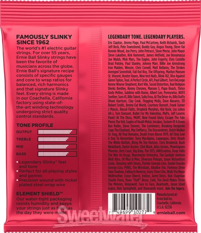 Encordadura Ernie Ball Burly Slinky Guitarra Eléctrica .011-.052 2226