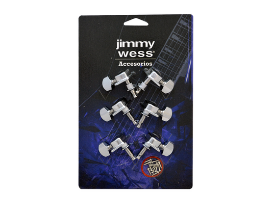 Maquinaria Jimmy Wess para Guitarra Electrica 3+3 Cromada