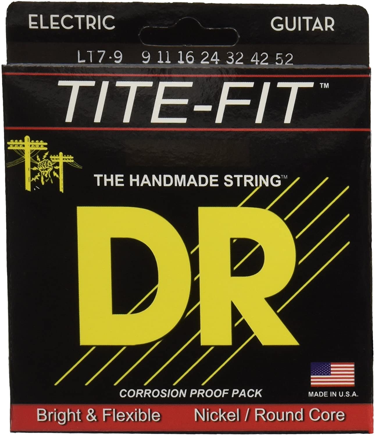 Juego de Cuerdas DR Tite-Fit para Guitarra Eléctrica Light .009-.042