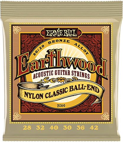 Encordadura Ernie Ball Earthwood Guitarra Clásica