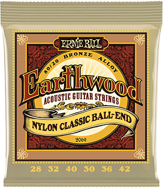 Encordadura Ernie Ball Earthwood Guitarra Clásica