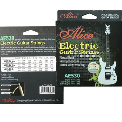 Juego de Cuerdas Alice Guitarra Eléctrica .009/.042 Níquel Super Light