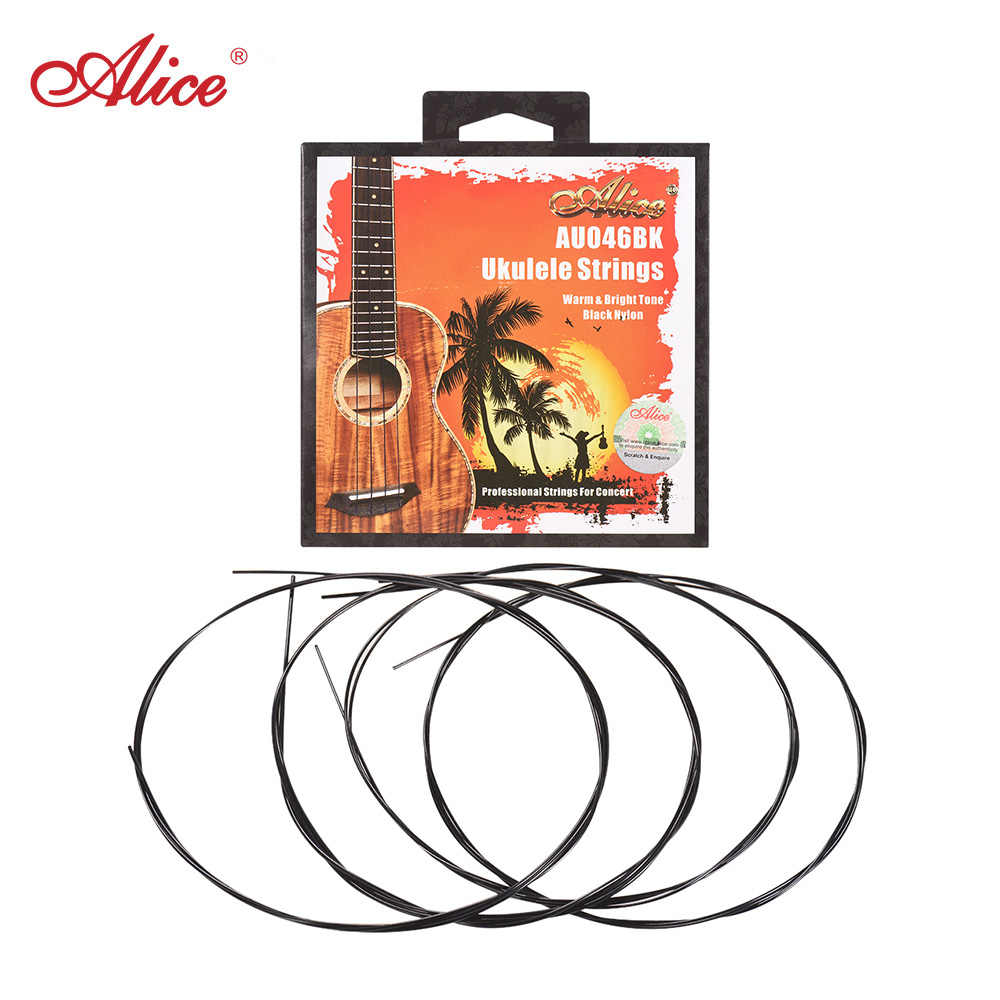 Juego de Cuerdas Alice Ukulele Concierto Nylon Negro