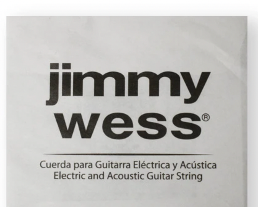 Paquete de Cuerdas Jimmy Wess Guitarra Acústica .028 Bronce Fosforado
