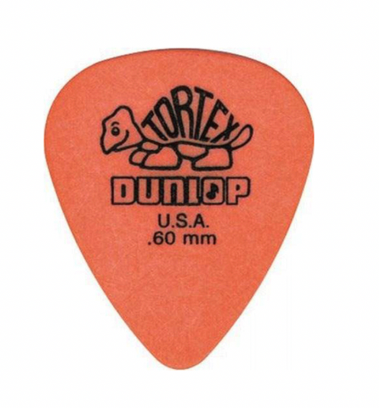 Paquete de Puas Dunlop Tortex Std 0.60 Naranja con 36 Piezas 418b.60