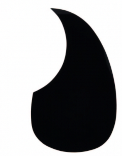 Mica Guitarra Gota Negra/blanca/transp