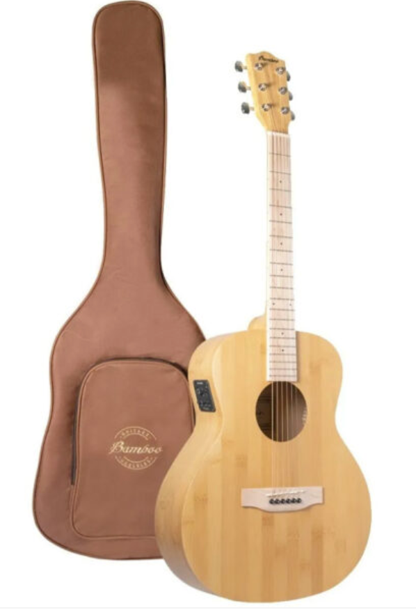 Guitarra Electroacústica Bamboo 38" con Funda