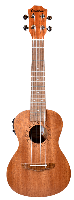 Ukulele Concierto Copacabana Electroacustico Madera Caoba con Funda Cpuk059