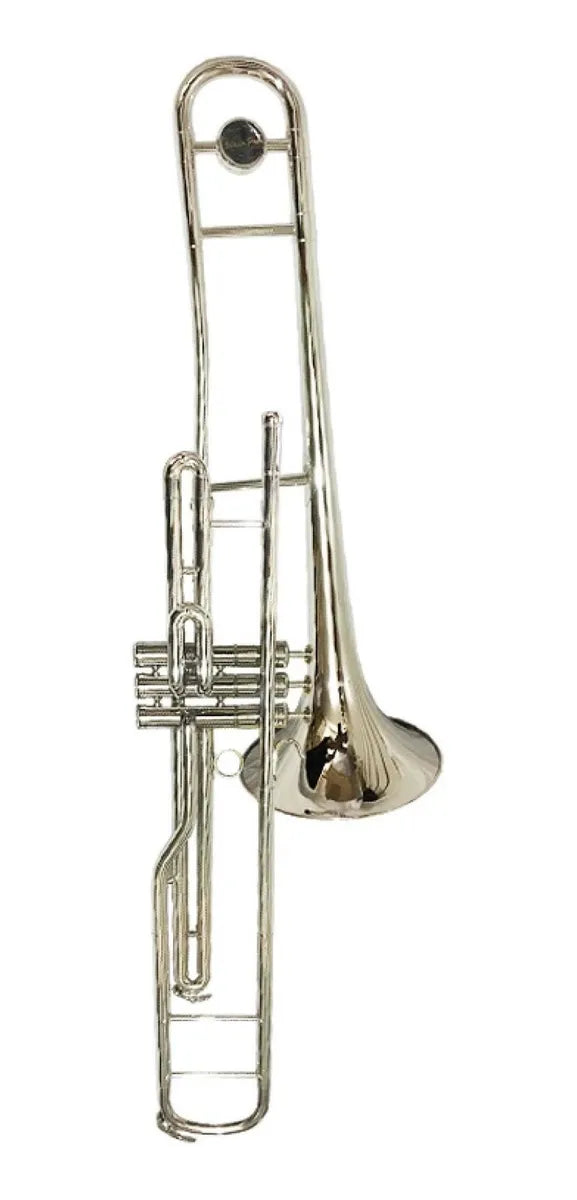 Trombon de Embolos en Do ( C ) Niquelado Silvertone