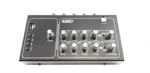 Mezcladora de Audio Radox 8 Canales con Usb