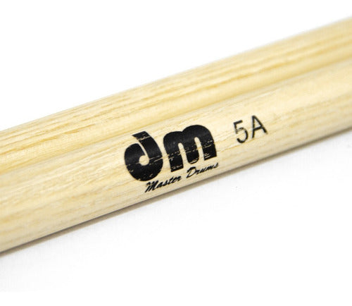 Par de Baqueta 5a Madera Hickory Punta Nylon Diam.565" Dm