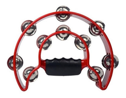 Pandero Media Luna Doble Rojo Alice Atb002/re